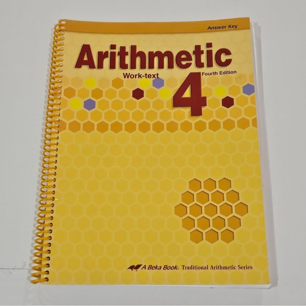 Abeka Arithmetic 4 Answer Key, 4th Edition, Homeschool, Good Used Condition GUC